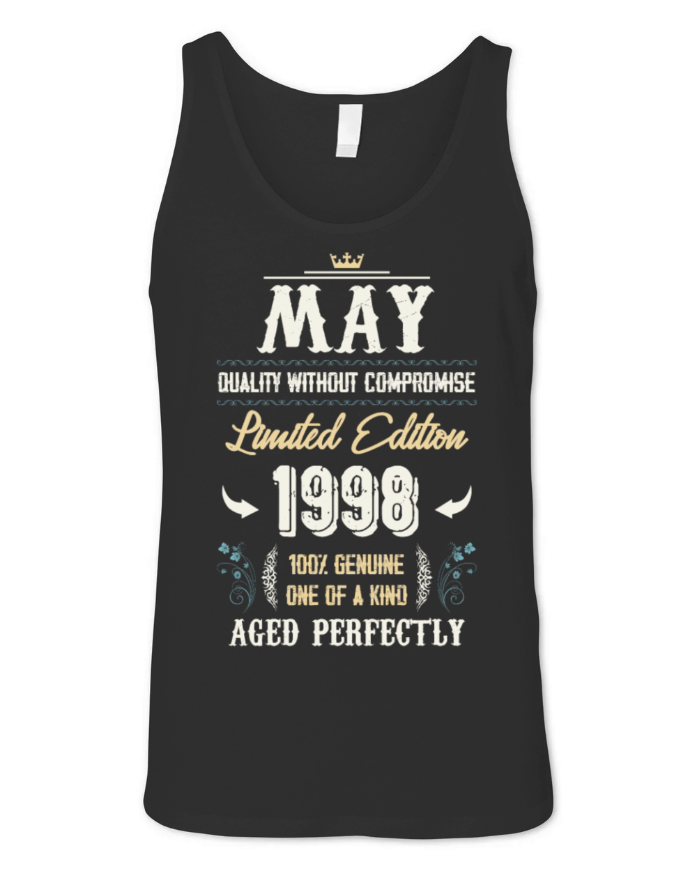 May 1998 Vintage Birthday Present Unisex Jersey Tank
