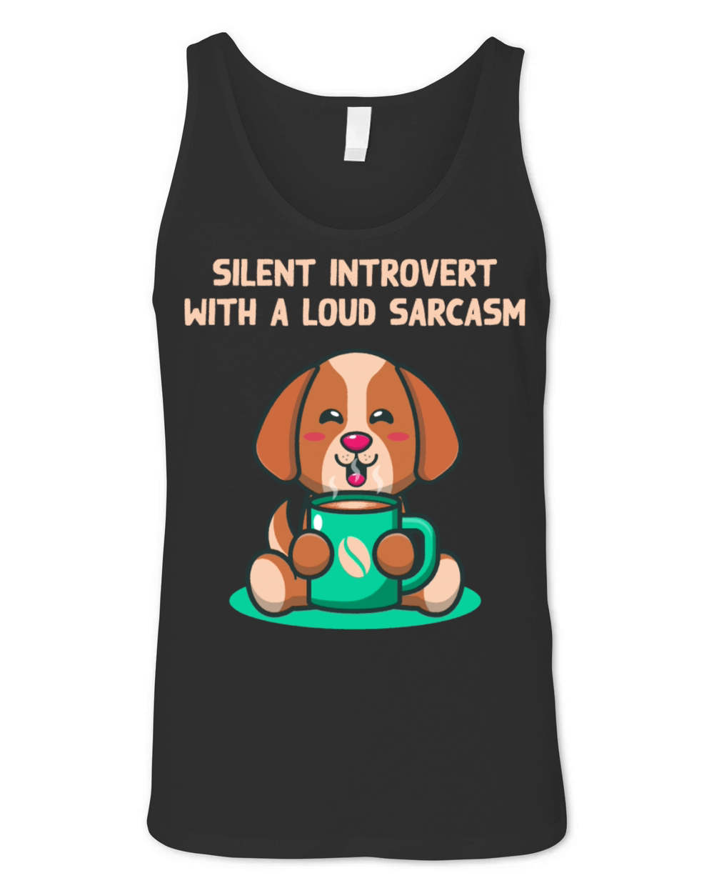 Silent Introvert wIth Sarcasm Funny Nerd Humor Wei Unisex Jersey Tank