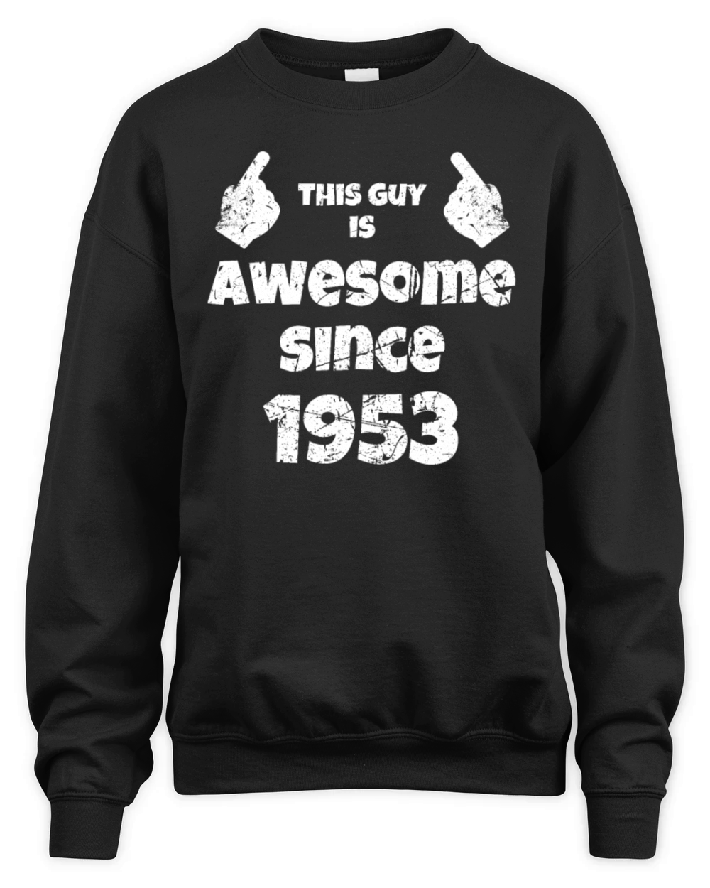 70th Birthday Vintage 1953 Unisex Premium Crewneck Sweatshirt