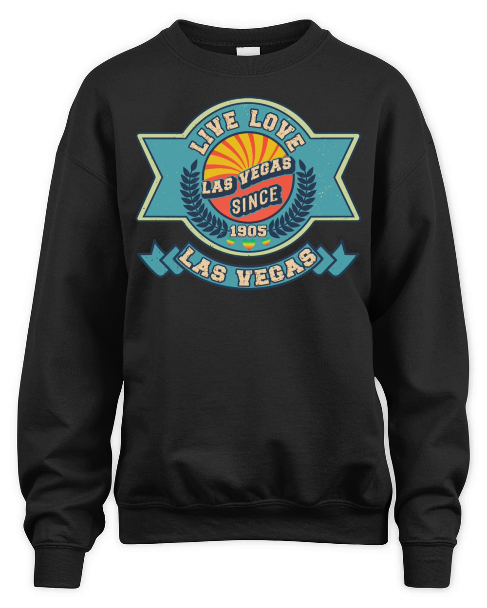 Funy Retro Vintage Las Vegas 1905 Unisex Premium Crewneck Sweatshirt