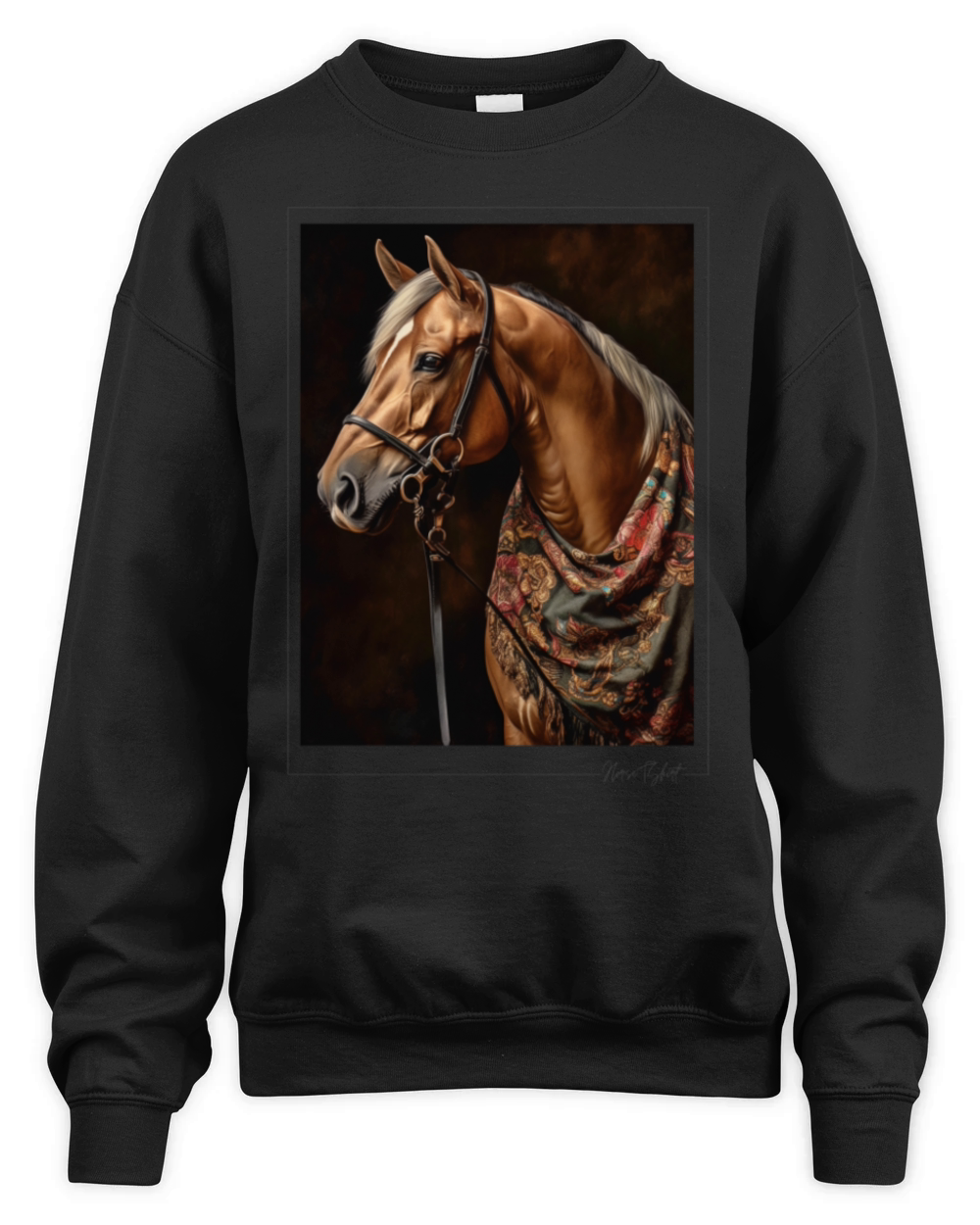 horse - vintage style Unisex Premium Crewneck Sweatshirt
