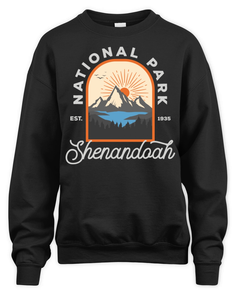 National Park Shenandoah Vintage Virginia Unisex Premium Crewneck Sweatshirt