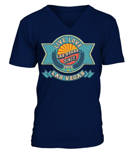 Funy Retro Vintage Las Vegas 1905 V-Neck T-shirt