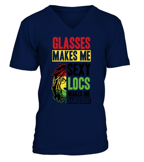 Its the Locs For Me - Afro Hair Black American V-Neck T-shirt