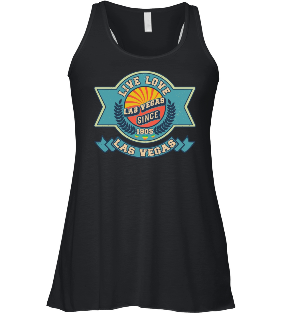 Funy Retro Vintage Las Vegas 1905 Women's Flowy Tank Top