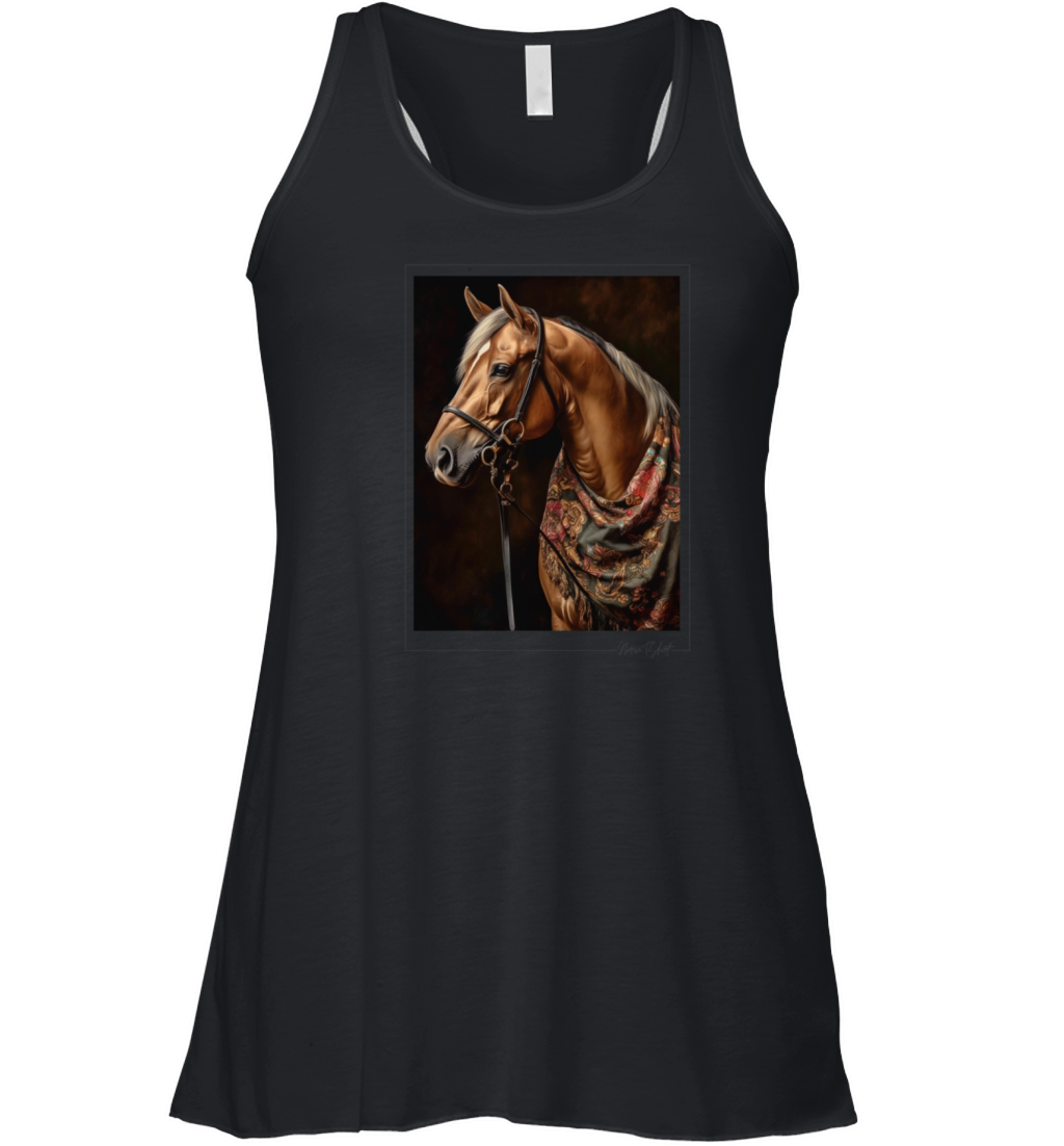 horse - vintage style Women's Flowy Tank Top