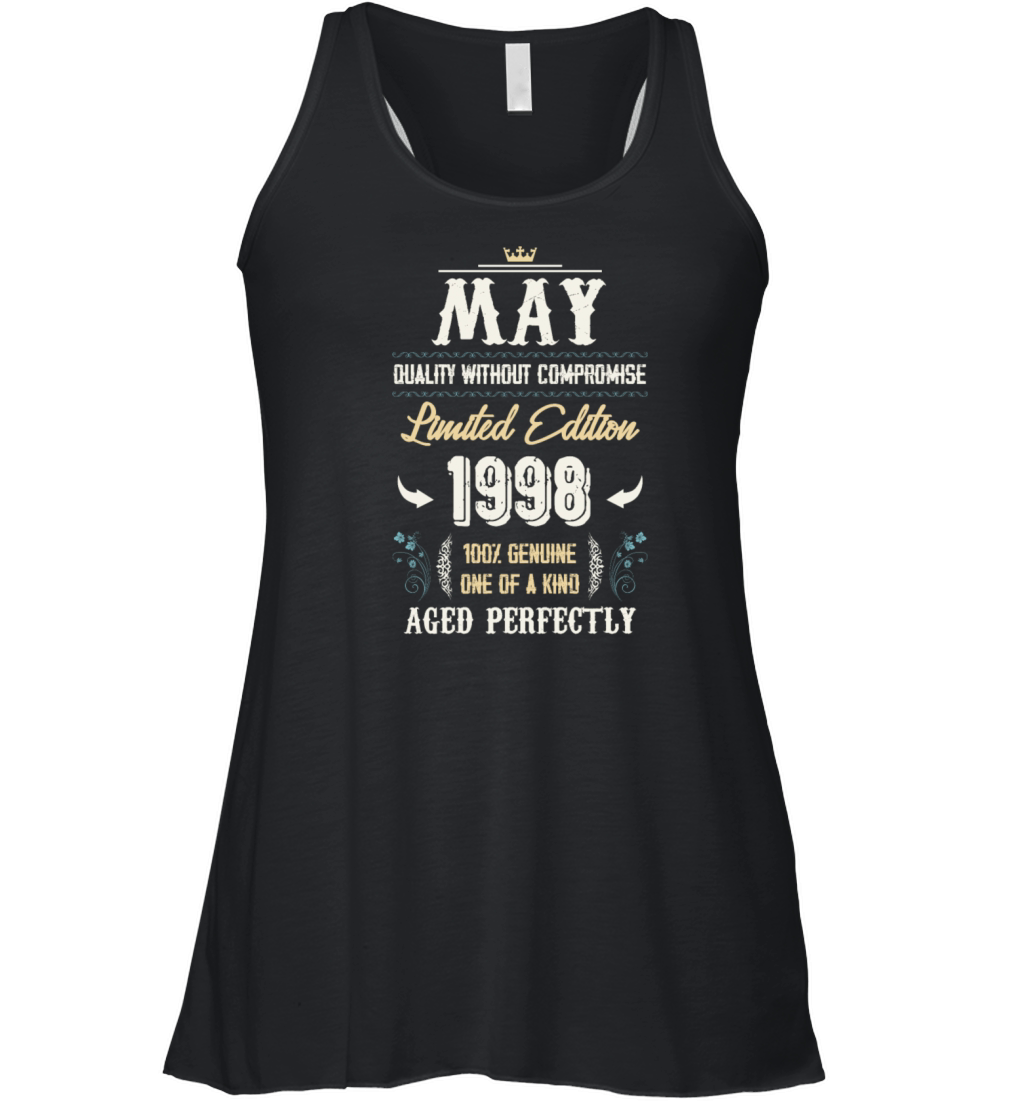 May 1998 Vintage Birthday Present Women's Flowy Tank Top