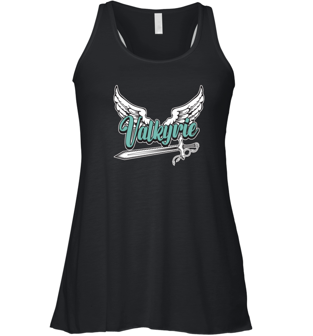 Valkyrie Loves Norse Mythology Nordic Viking Woman Women's Flowy Tank Top