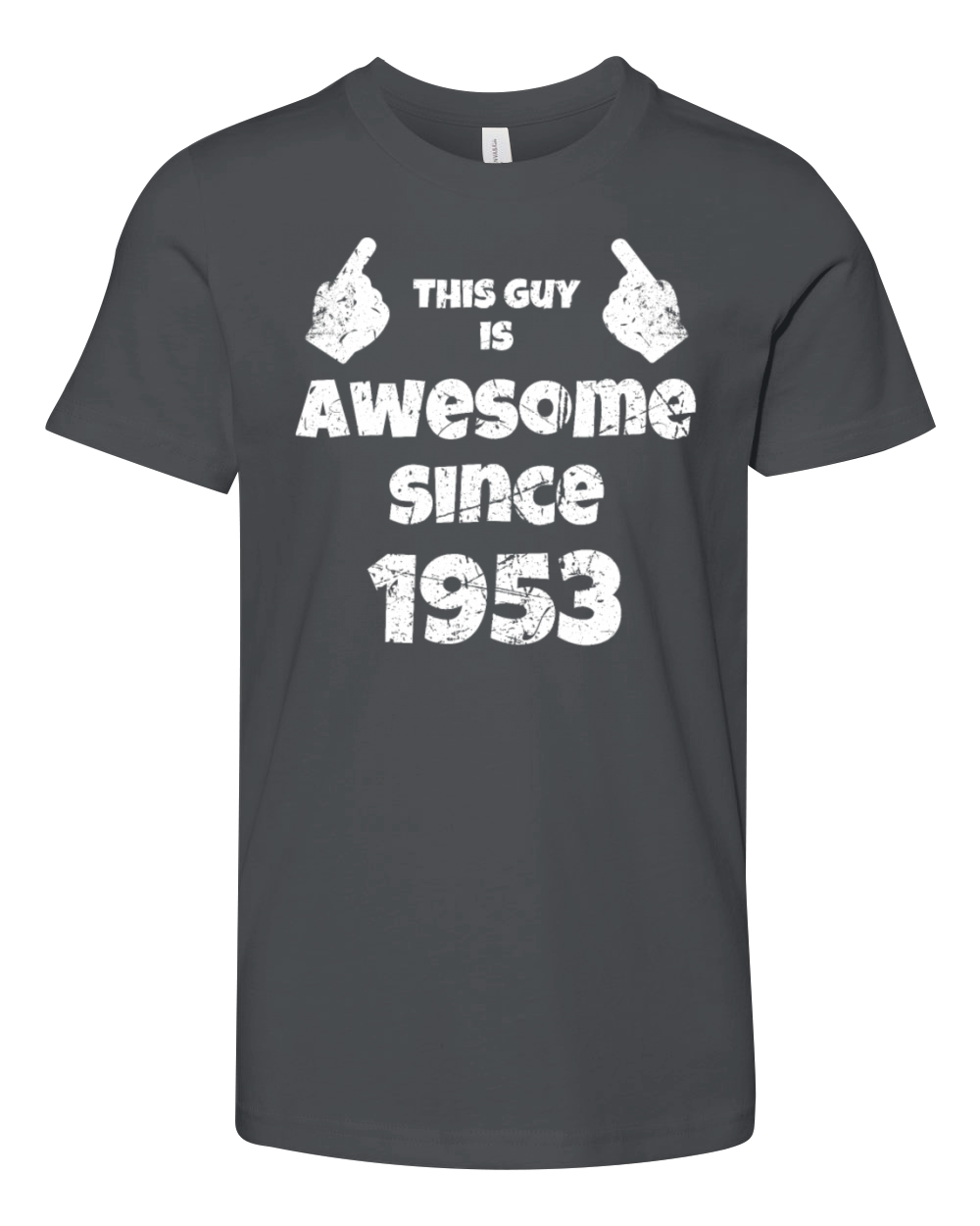 70th Birthday Vintage 1953 Youth Unisex Jersey Tee