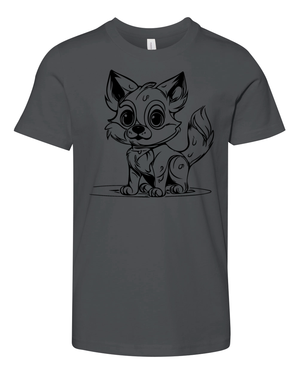 Cute Childrens Dog Portrait For Dog Owners Youth Unisex Jersey Tee