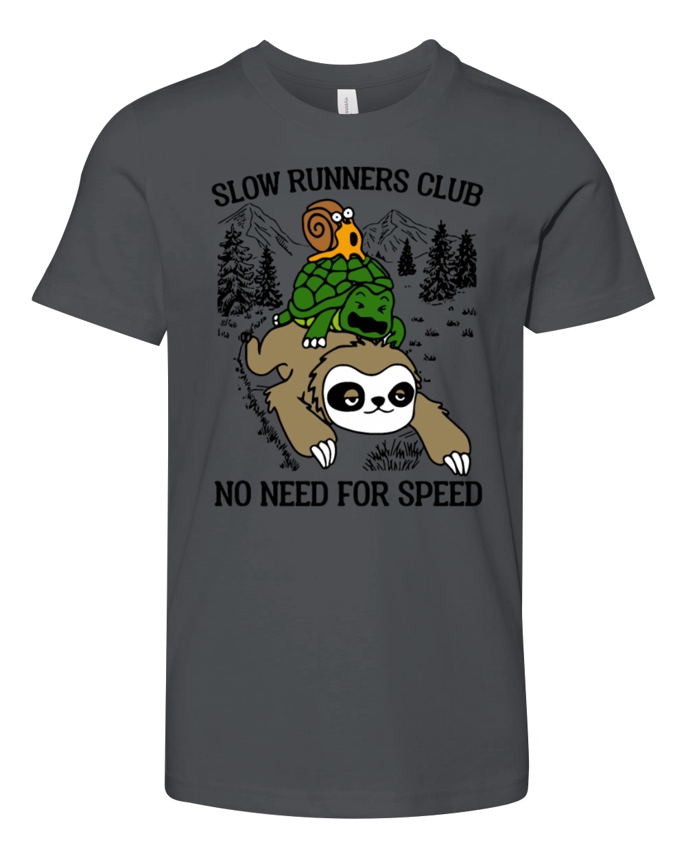 Slow Runners Club No Need For Speed Youth Unisex Jersey Tee
