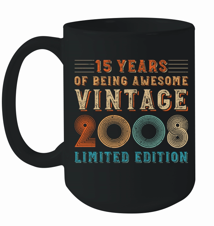 15 years of being awesome vintage 2008 limited edi Ceramic Mug