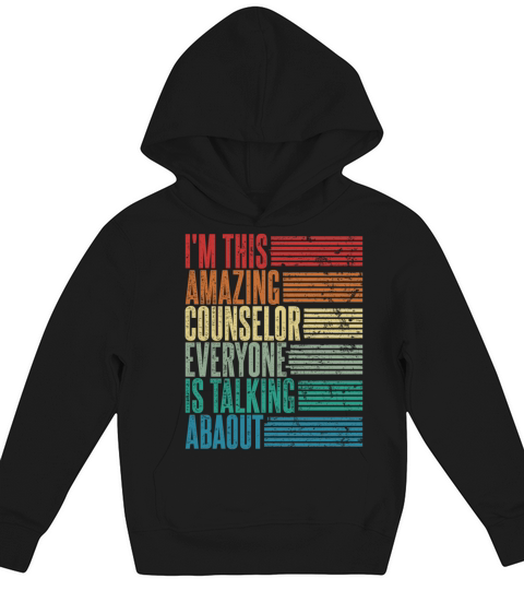 Vintage Counselor Profession Gift Retro Kids Hoodie