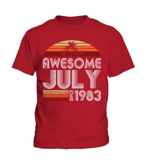 40th birthday july 1983 awesome since 1983 Kids T-Shirt