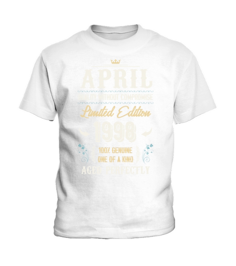 April 1998 Vintage Birthday Present Kids T-Shirt
