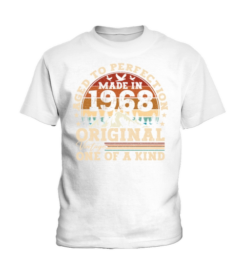 Original 1968 Vintage Vintage Birthday Retro Kids T-Shirt