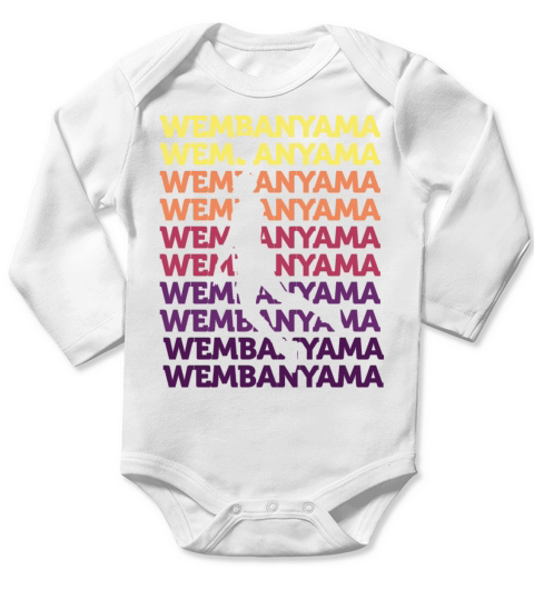 Wembanyama Basketball Amazing Gift Fan Long Sleeve Baby One-Piece