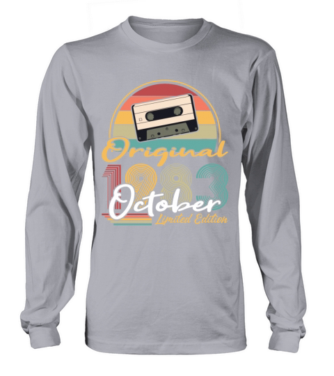 40th birthday october 1983 original 1983 Long sleeved Unisex