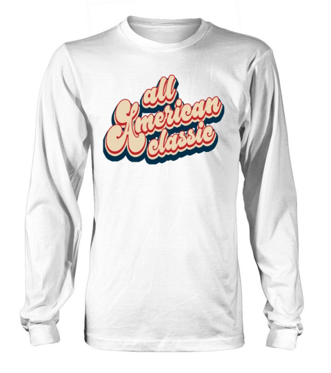 American Patriotic 4th of July Classic Vintage Long sleeved Unisex