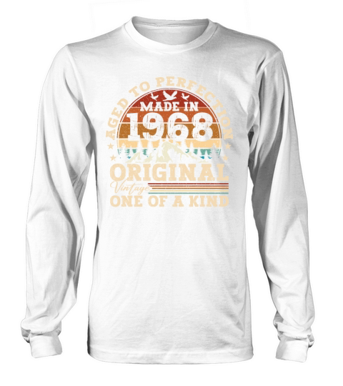 Original 1968 Vintage Vintage Birthday Retro Long sleeved Unisex