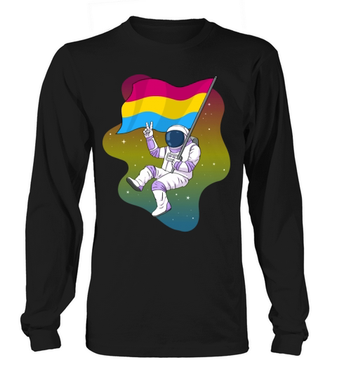 Pansexual Pride Pan Flag Space Astronaut Subtle Long sleeved Unisex
