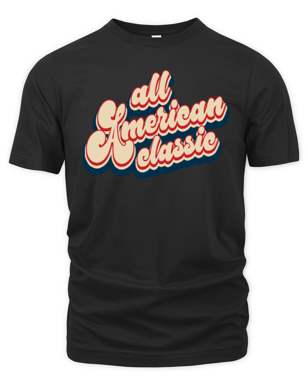 American Patriotic 4th of July Classic Vintage Organic Unisex T-shirt