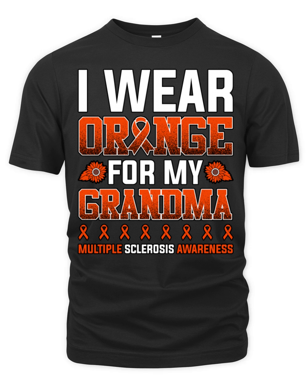 I Wear Orange For My Grandma Multiple Sclerosis Organic Unisex T-shirt