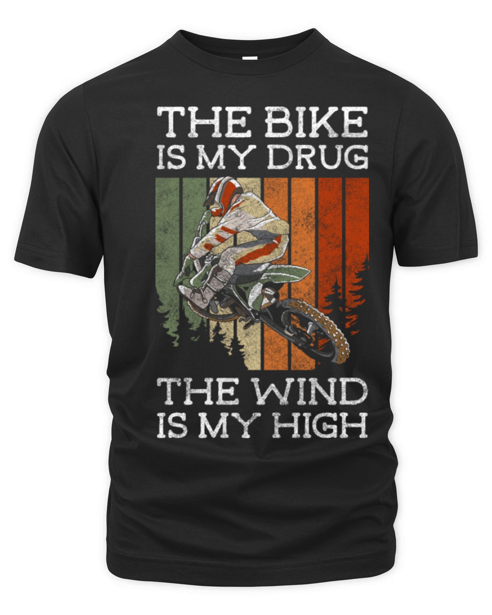 Mountain Bike Adrenaline Motocross Extreme Sport Organic Unisex T-shirt