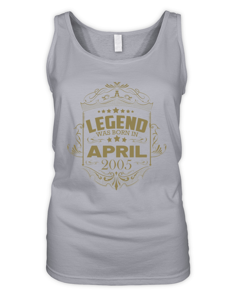A legend was born in April 2005 Organic Women's Tank Top