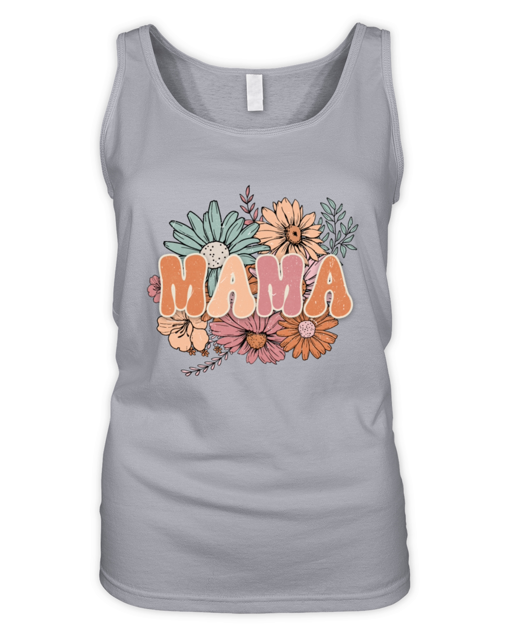 Unique Mothers day Mama Flowers Gift for Mom Organic Women's Tank Top