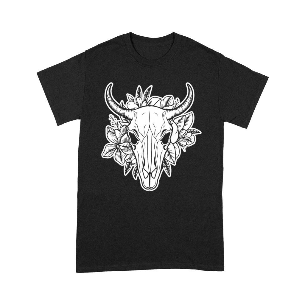 Cow Skull Boho Premium T-shirt