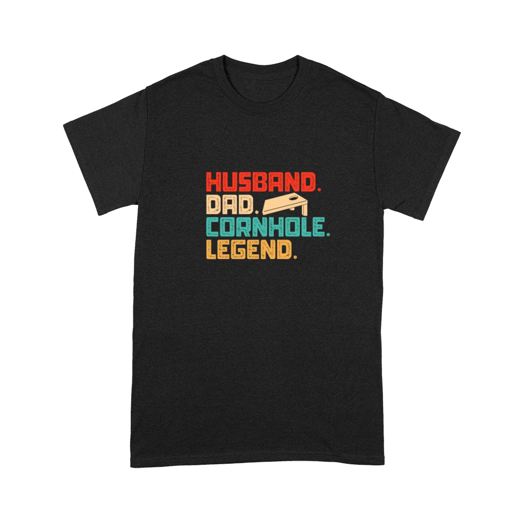 Husband Dad Cornhole Legend Retro Vintage Premium T-shirt