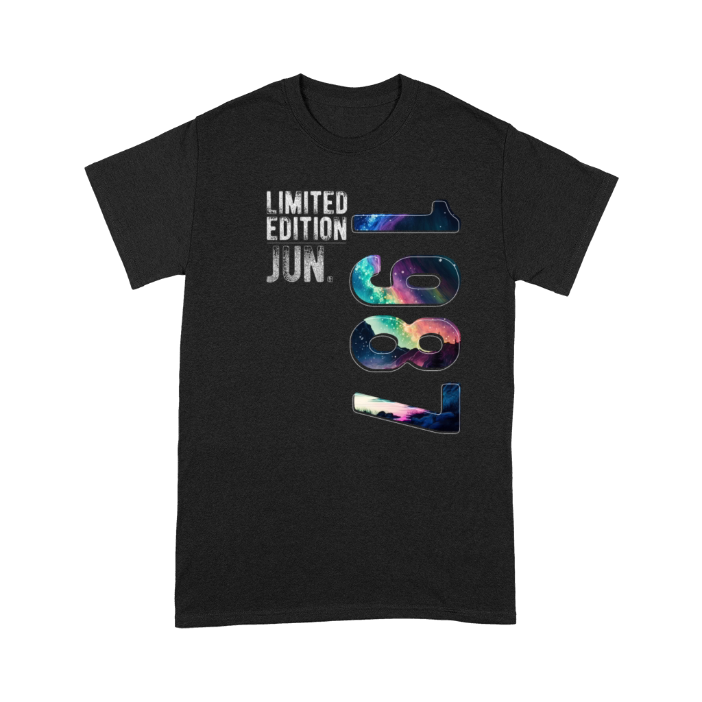 Limited Edition 1987 June Birthday Polar Lights Premium T-shirt