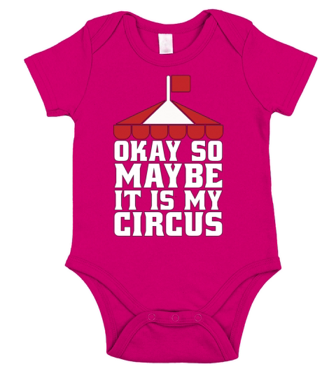 Circus Clown Okay So Maybe It Is Circus Performer Short Sleeve Baby One-Piece