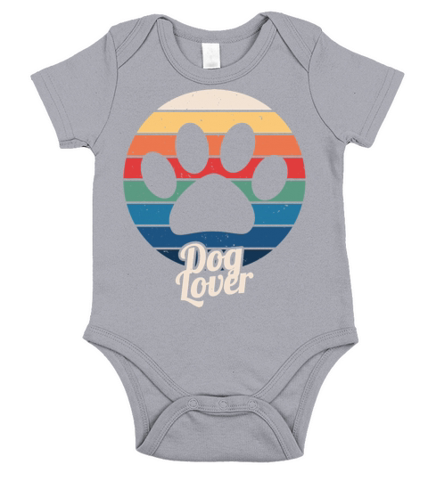 Dog lover vintage retro Short Sleeve Baby One-Piece