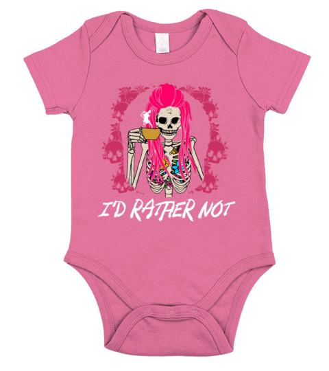 Id Rather Not Funny Introvert Humor Antisocial Sar Short Sleeve Baby One-Piece