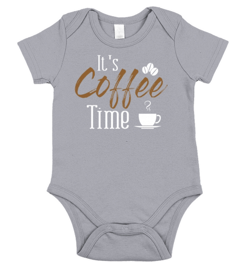 Its Coffee Time Latte Art Barista Queen Coffee Short Sleeve Baby One-Piece