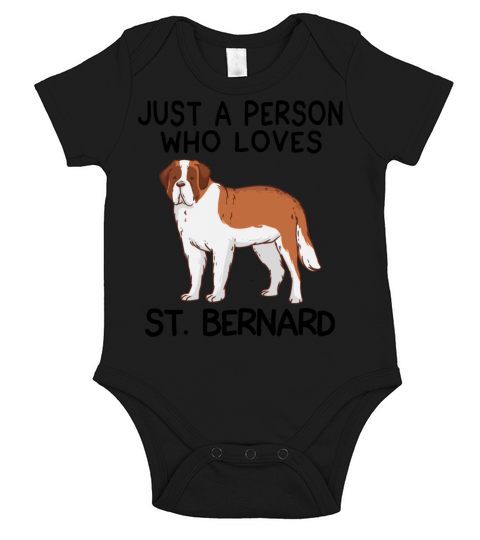 Just a person who loves ST BERNARD Short Sleeve Baby One-Piece