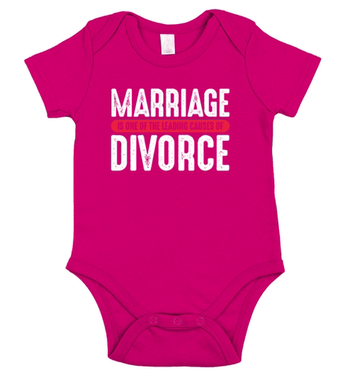 Marriage Is One of The Leading Causes of Divorce Short Sleeve Baby One-Piece