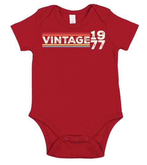 Vintage 1977 Gifts Legend for 46 Years Old - 46th Short Sleeve Baby One-Piece