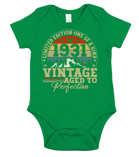 Vintage Limited Edition One Of A Kind 1931 Short Sleeve Baby One-Piece