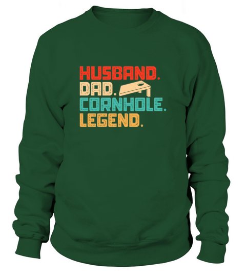Husband Dad Cornhole Legend Retro Vintage Sweatshirt Unisex
