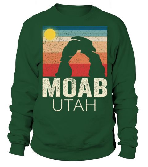 Moab Utah Retro Sunset Vintage Road Moab City Sweatshirt Unisex