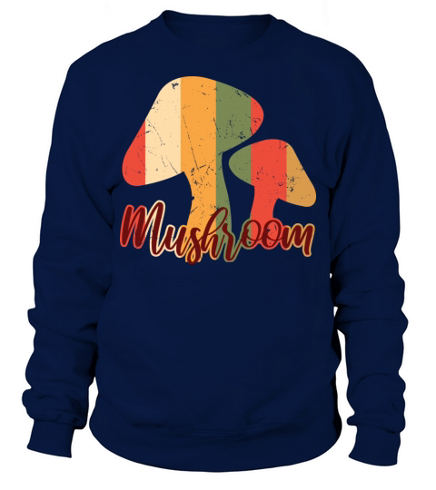 Mushroom Vintage Distressed Sweatshirt Unisex