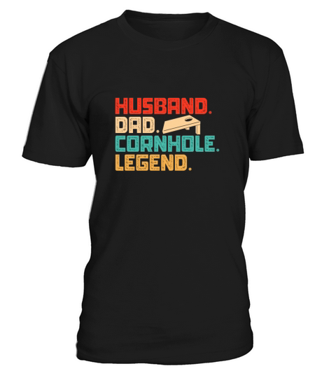 Husband Dad Cornhole Legend Retro Vintage T-Shirt Unisex