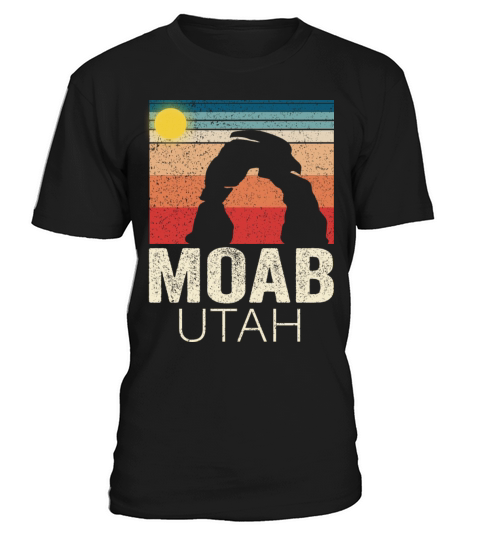 Moab Utah Retro Sunset Vintage Road Moab City T-Shirt Unisex