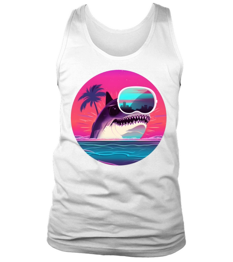 80s 90s Vintage Shark Style Tank Top Unisex