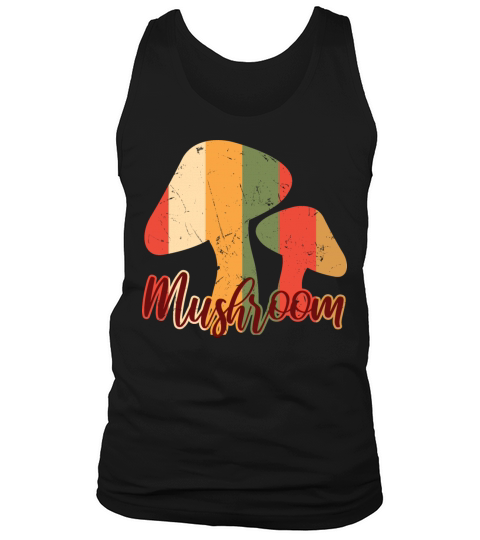 Mushroom Vintage Distressed Tank Top Unisex
