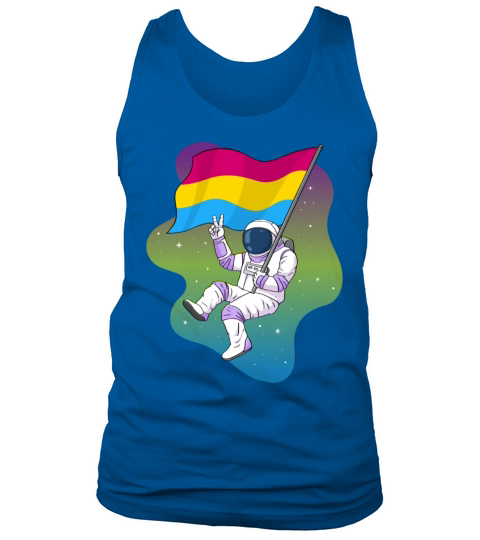 Pansexual Pride Pan Flag Space Astronaut Subtle Tank Top Unisex