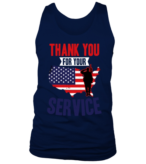 Veterans Day Thank You For Your Service Tank Top Unisex